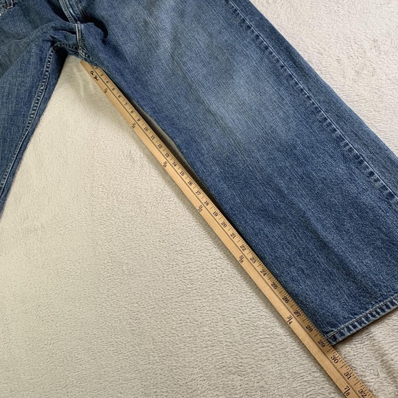 Vintage Levis 505 Jeans Mens 44x29 Blue Regular Fit Straight Denim Medium Wash - Picture 8 of 13